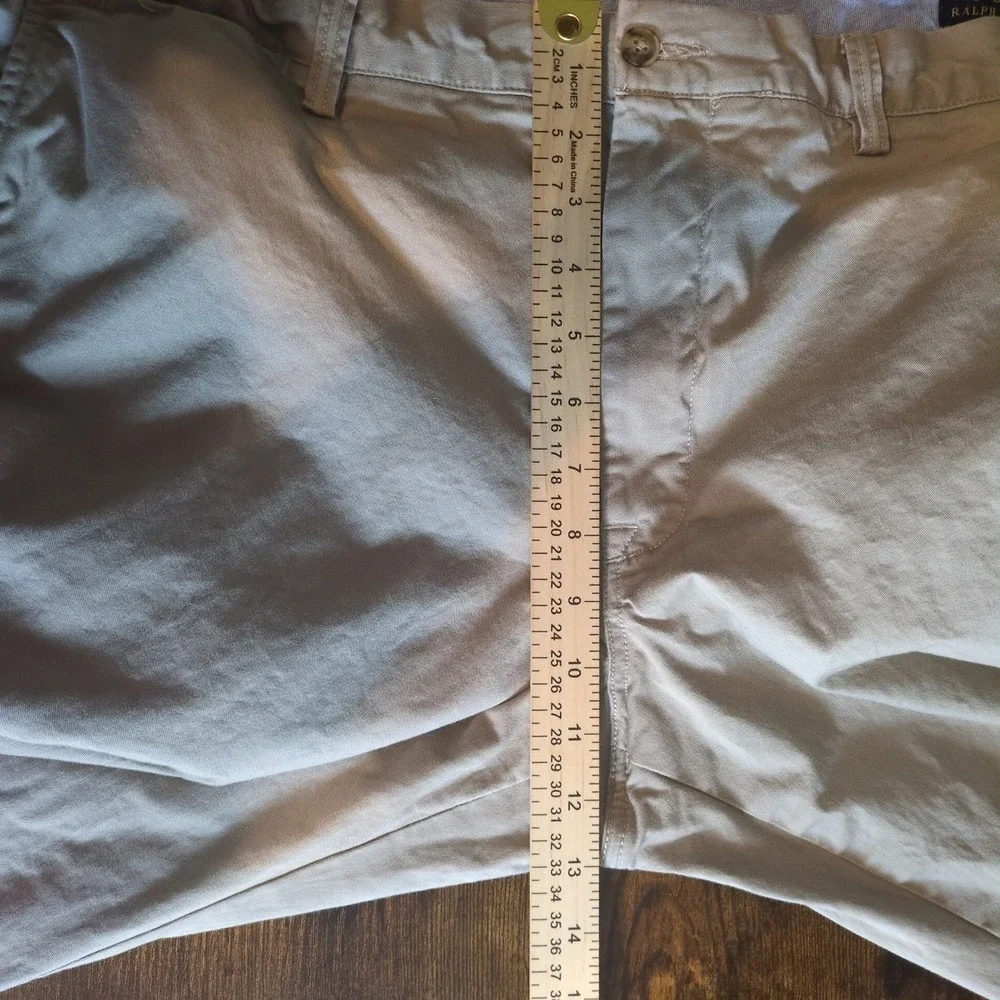 Polo Ralph Lauren Mens 40x30 Stretch Slim Fit Chino Khaki Pants Tan Preppy